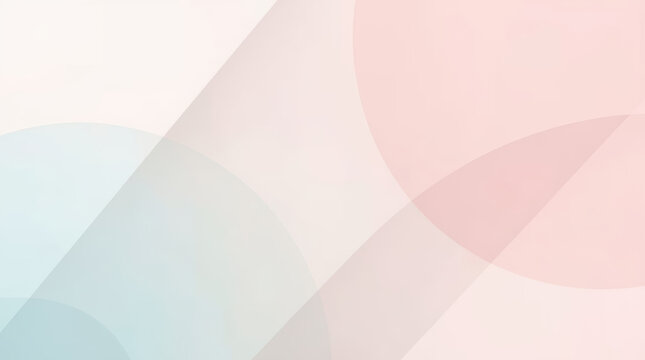 Soft pastel geometric background with layered translucent circles and diagonal shapes