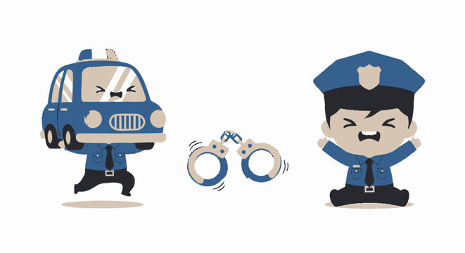 Police Officer Character Toy Figure.