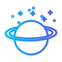 saturn gradient icon © wahyu