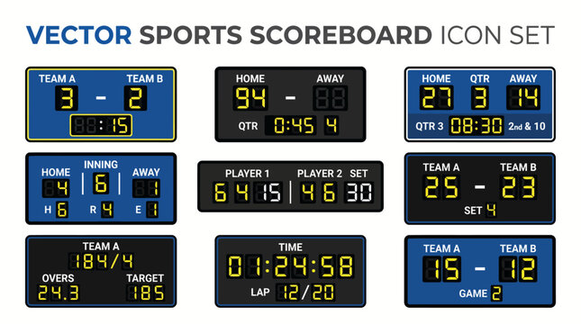 Scoreboard vector icon