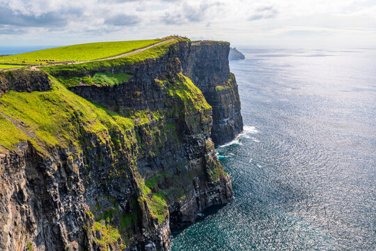 Cliffs of Moher sea cliffs on the Wild Atlantic Way in Ireland