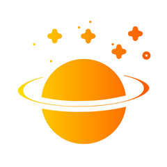 saturn gradient icon © wahyu