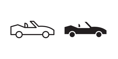 Obraz premium Convertible car icon