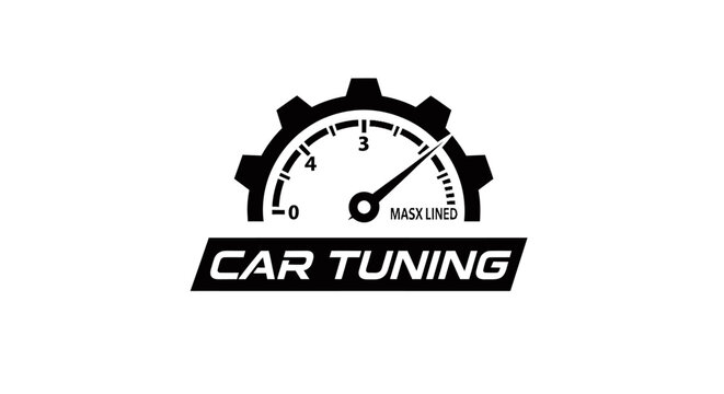 Car Tuning Speedometer Gauge Icon.