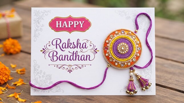 Rakhi, Indian brother and sister festival Raksha Bandhan concept.