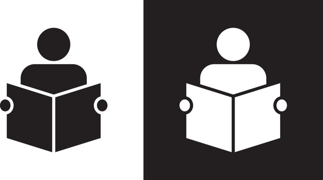 Reading book icon