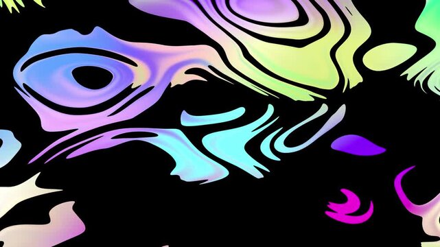 Energetic Cyberpunk Fluid Marble with Cyan and Magenta Swirls