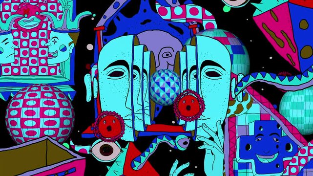 Abstract Drawing Background