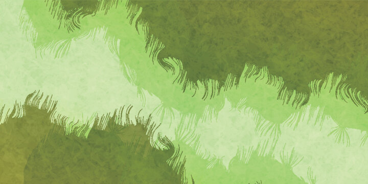 Abstract Painted Green Brush Stroke Background Design