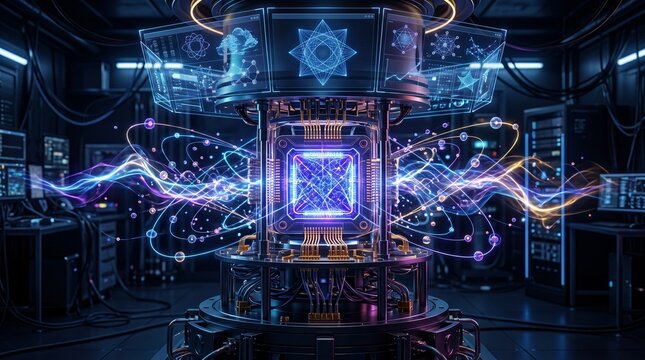 Quantum Computing Future Technology Concept