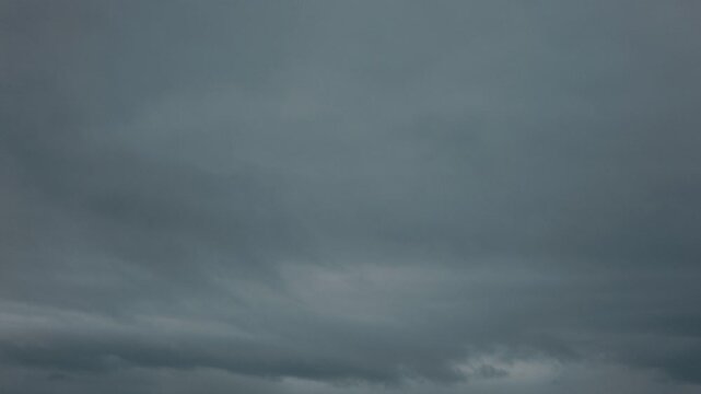 A quiet expanse of gray clouds