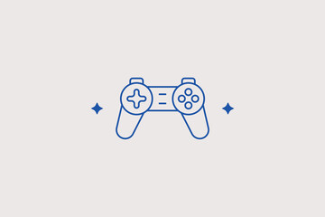 Video game controller gamepad line icon for electronics. Vector illustration for gaming console store, mobile app, tournament match. © HenryFord