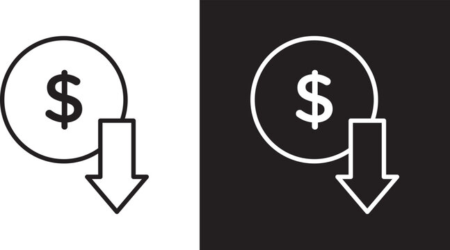 Cost reduction icon