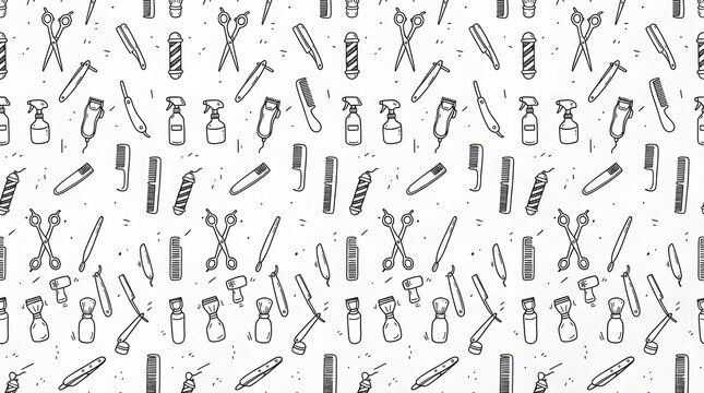 vector illustration of a barber