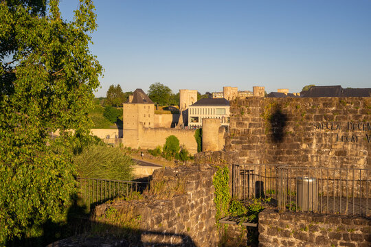 Luxembourg, 28 June 2019: Historical buildings in Luxembourg city center