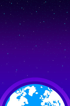 planet earth in space