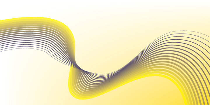 Backgroun orange and yellow Abstack Wave line vector