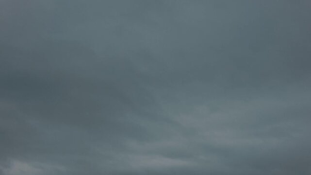 A quiet expanse of gray clouds