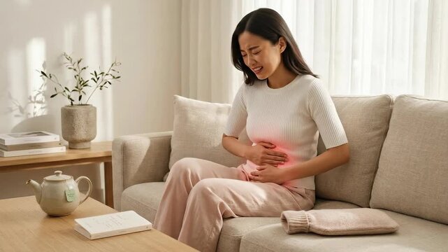 Female biological system: endure uterine spasm, seek health solution, alleviate menstrual discomfort, address cycle disorder, manage body pain.