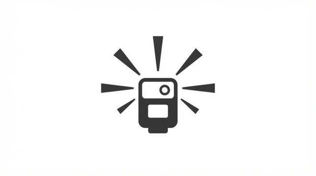 Alarm clock icon, notification symbol, alert sign, vector graphics