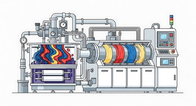 Fabric Dyeing Machine.