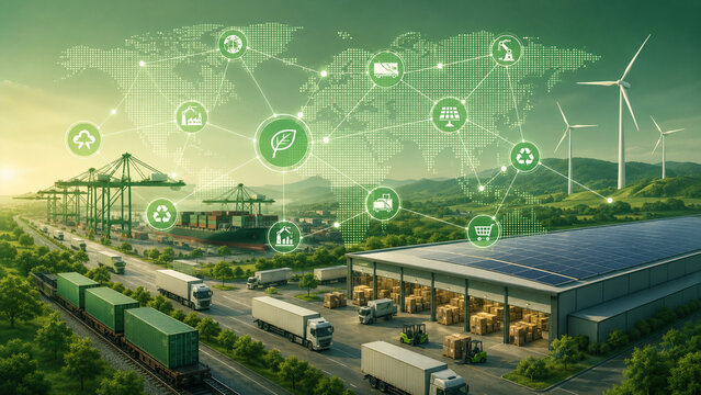 Green supplier network visualization for sustainable global supply chain