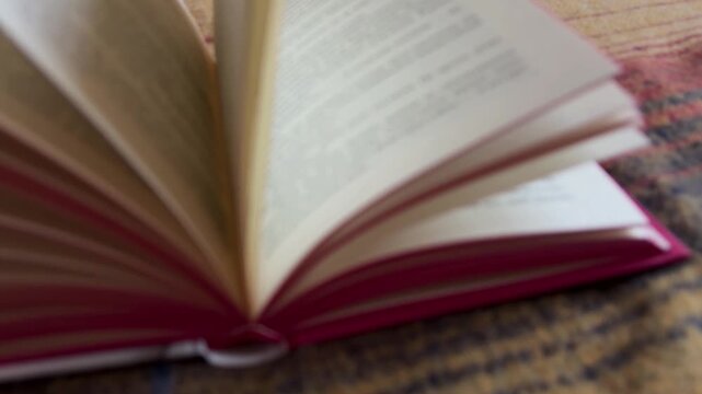 Open book pages turning quickly in the wind, showcasing the pursuit of knowledge, education, and literature while highlighting the concept of fast reading and learning