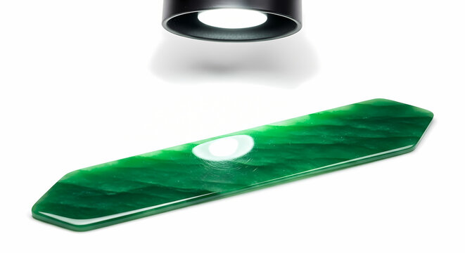 Translucent Jadeite Slab With Light Shining Through