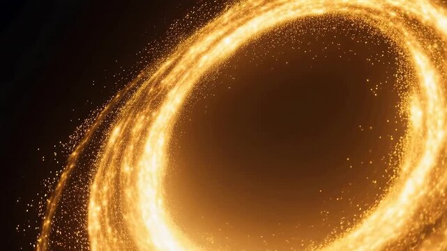 Golden Halos Pulsing in Celestial Light