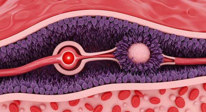 Human fallopian tube and ovary anatomy