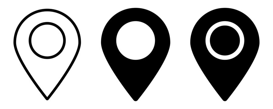 Location pin icon vector design