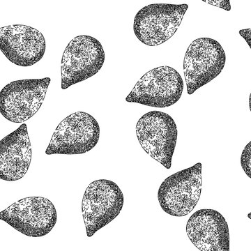 seamless pattern fruit salak fuit hand drawn. zalacca snake, salacca fresh, skin top fruit salak fuit black sketch illustration