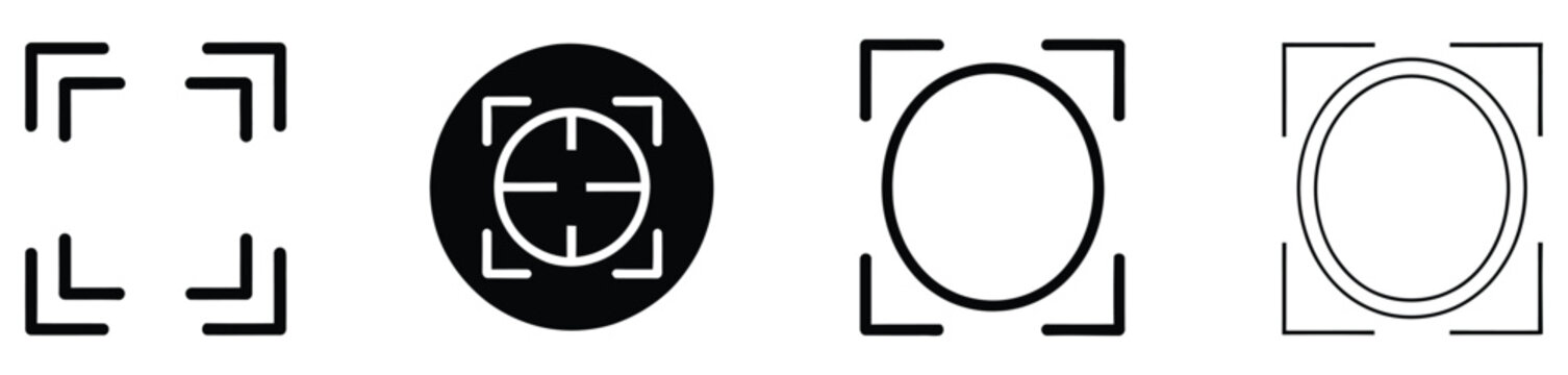 QR code and scanner icon set featuring mobile scan, phone payment, digital verification, checkout, and outline web interface symbols, vector, designs