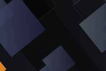 Obraz premium Minimalist abstract dark blue geometric square pattern squares darkblue