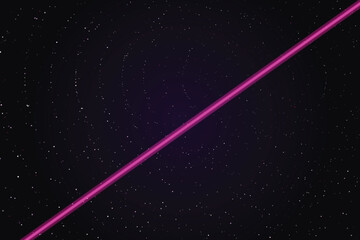 Cosmic hyperlane with magenta light tunnel and starfield space lightbeam © Solaiman77