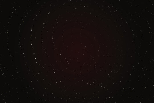 Cosmic nebula tunnel with starfield silhouette space