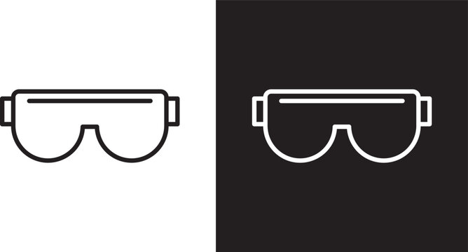Safety glasses icon