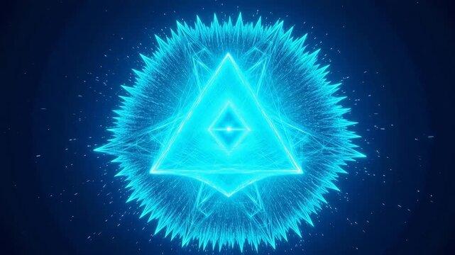 Hypnotic Sierpinski Triangle Fractal Formation