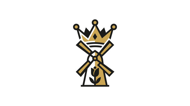 Royal Dutch Windmill Crown Tulip Logo