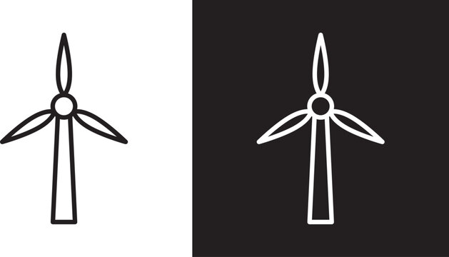Wind turbine icon
