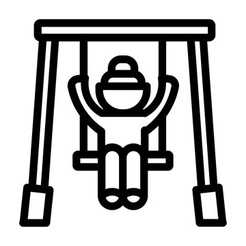 Child on Swing Icon