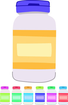 treatment antibiotic pills cartoon. prescription healthcare, penicillin amoxicillin, tetracycline erythromycin treatment antibiotic pills sign vector
