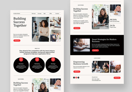 Corporate Business Email Newsletter Template