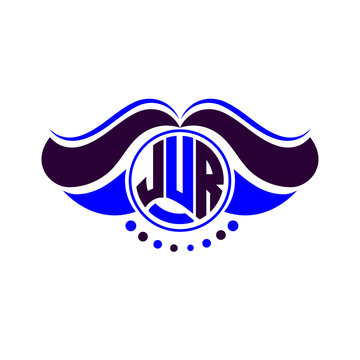 JUR letter logo creative design. JUR unique design