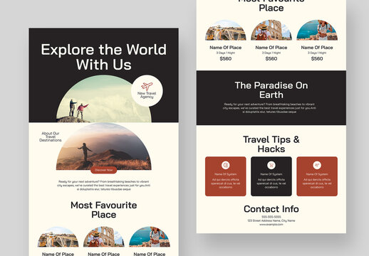 Travel Agency Email Newsletter Template