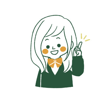 笑顔の女子学生