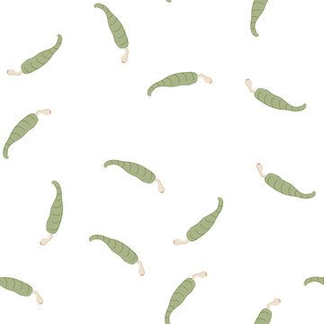pattern nematode parasite cartoon. tapeworm fluke, roundworm flatworm, leech lice nematode parasite sign. seamless symbol vector illustration