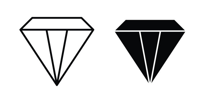 Diamond icon minimal artwork pack