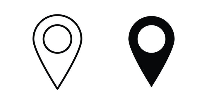 Map marker icon minimal artwork pack