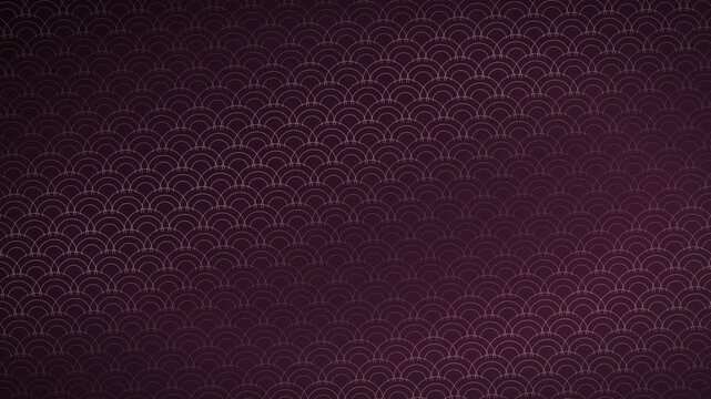 Seigaiha Japanese Pattern Motion Background Loop 4K - Ume Plum